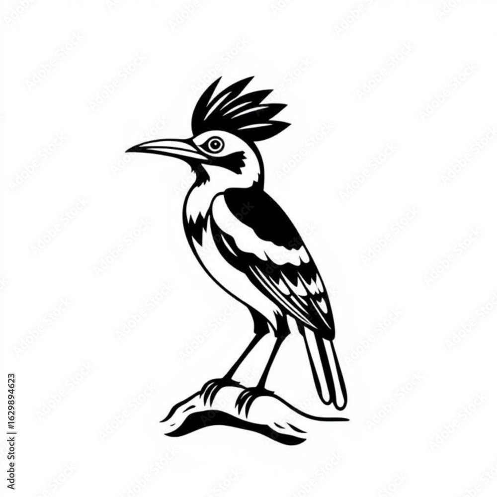 Fototapeta premium Black Cuckoo Animal Icon