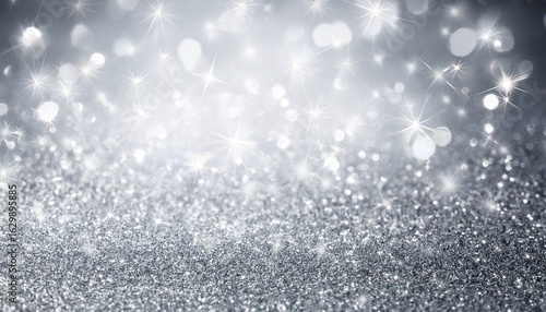 radiant silver sparkle background for celebrations