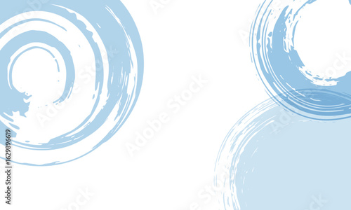 和風の筆丸背景・フレーム