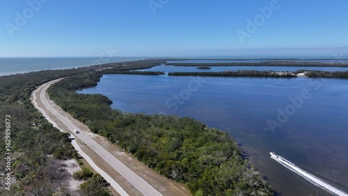 Wallpaper Mural Fort De Soto Park In Clearwater Florida United States. Breathtaking Aerial View Of A Lush Tropical Coastline Scenery. Coast Horizon Seaside Summertime. Coast Panoramic. Clearwater Florida. Torontodigital.ca