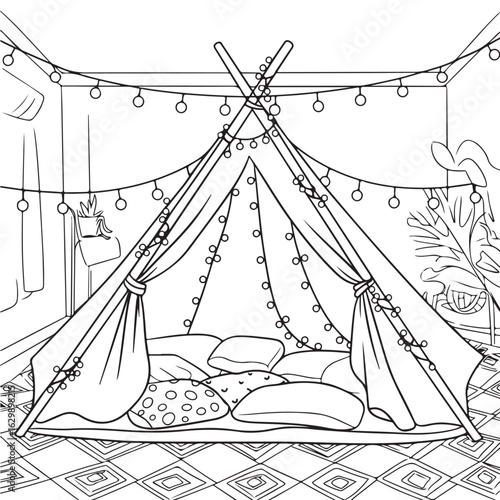 circus tent vector illustration