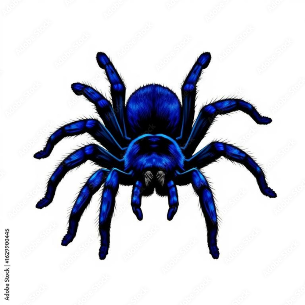 Obraz premium Cobalt Blue Tarantula Illustration