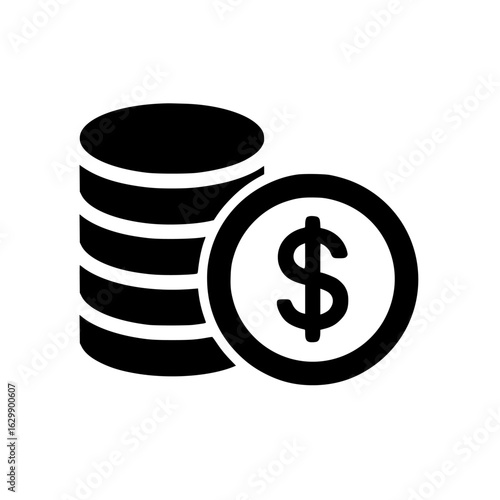 dollar sign on a white background
