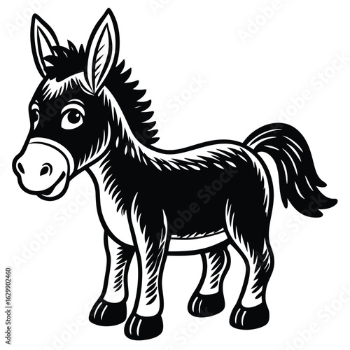Cartoon jackal isolated on white background illustration vector