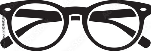 Stylish Eyeglasses Icon Vector Illustration: Modern Spectacles Design for Vision and Clarity Concepts