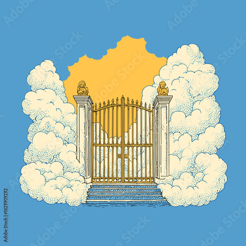 gate to heaven clipart
