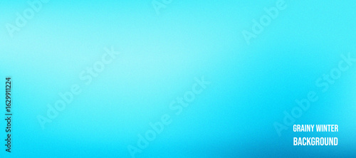 Grainy winter background in blue and white fluid gradient. Stylish seasonal cover with soft noise effect.