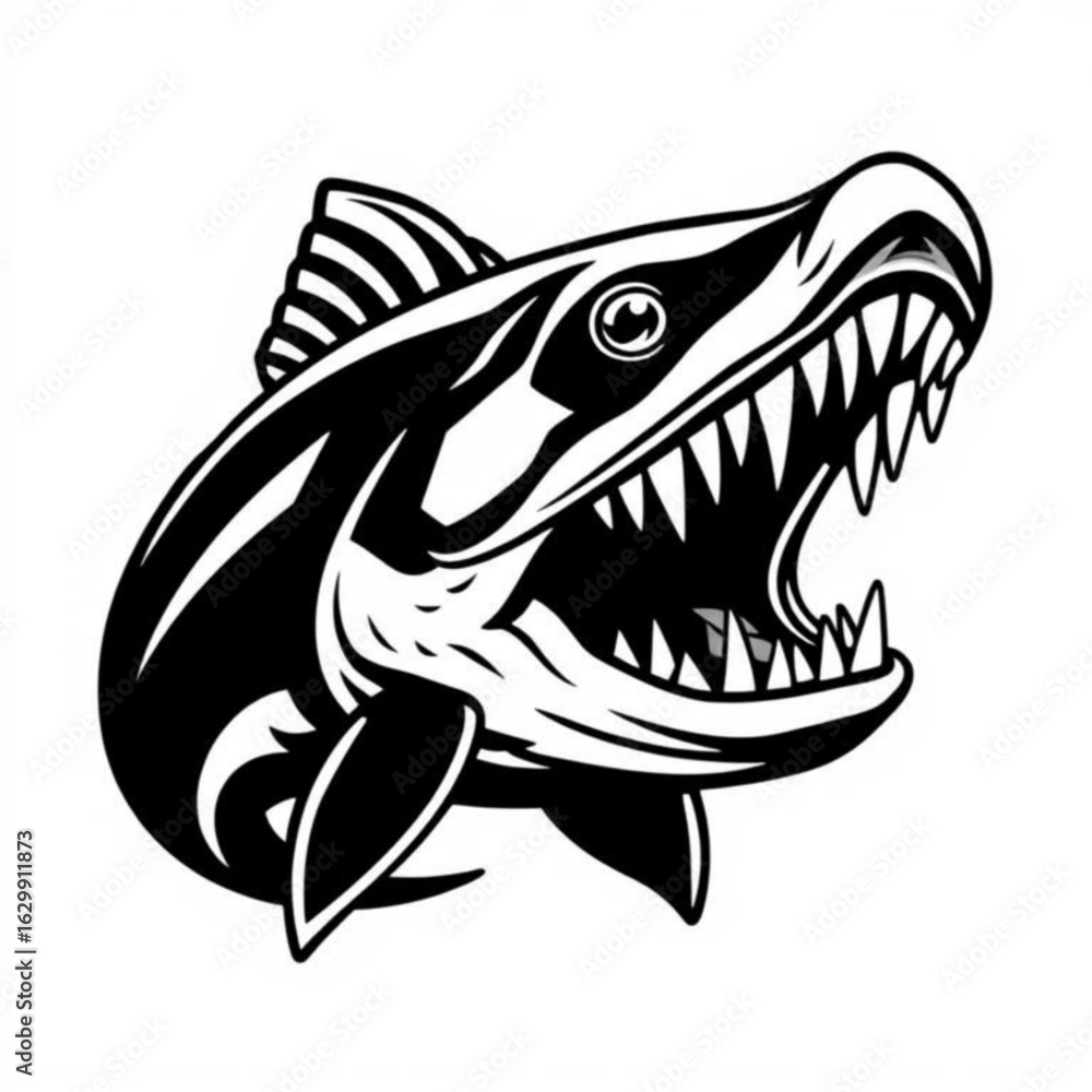 Fototapeta premium Cubera Snapper Animal Icon