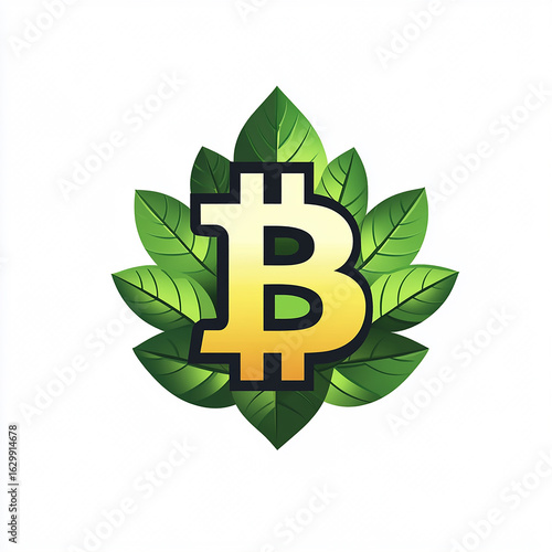Bitcoin Tree Cryptocurrency and Financial Growth Concept	 made with generative AI