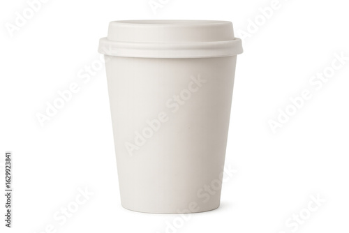 Wallpaper Mural Realistic mockup of a white disposable coffee cup with a white lid, isolated on a transparent background, perfect for showcasing your design or branding Torontodigital.ca