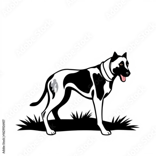 Black Bloodhound Animal Icon