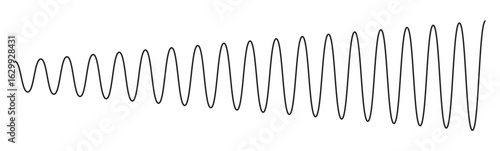 Sound wave set. Sound waves, Equalizer, Audio waves, Radio signal, Music. Recording. Sound line wave music audio icon one art voice continuous.  Wave podcast line sound soundwave noise Vector.