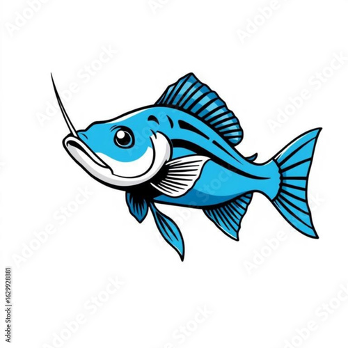 Blue Catfish Animal Icon