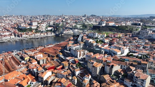 Schilderij op canvas Gaia Skyline In Vila Nova De Gaia Porto District Portugal