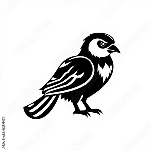 Bobolink Black Animal Icon