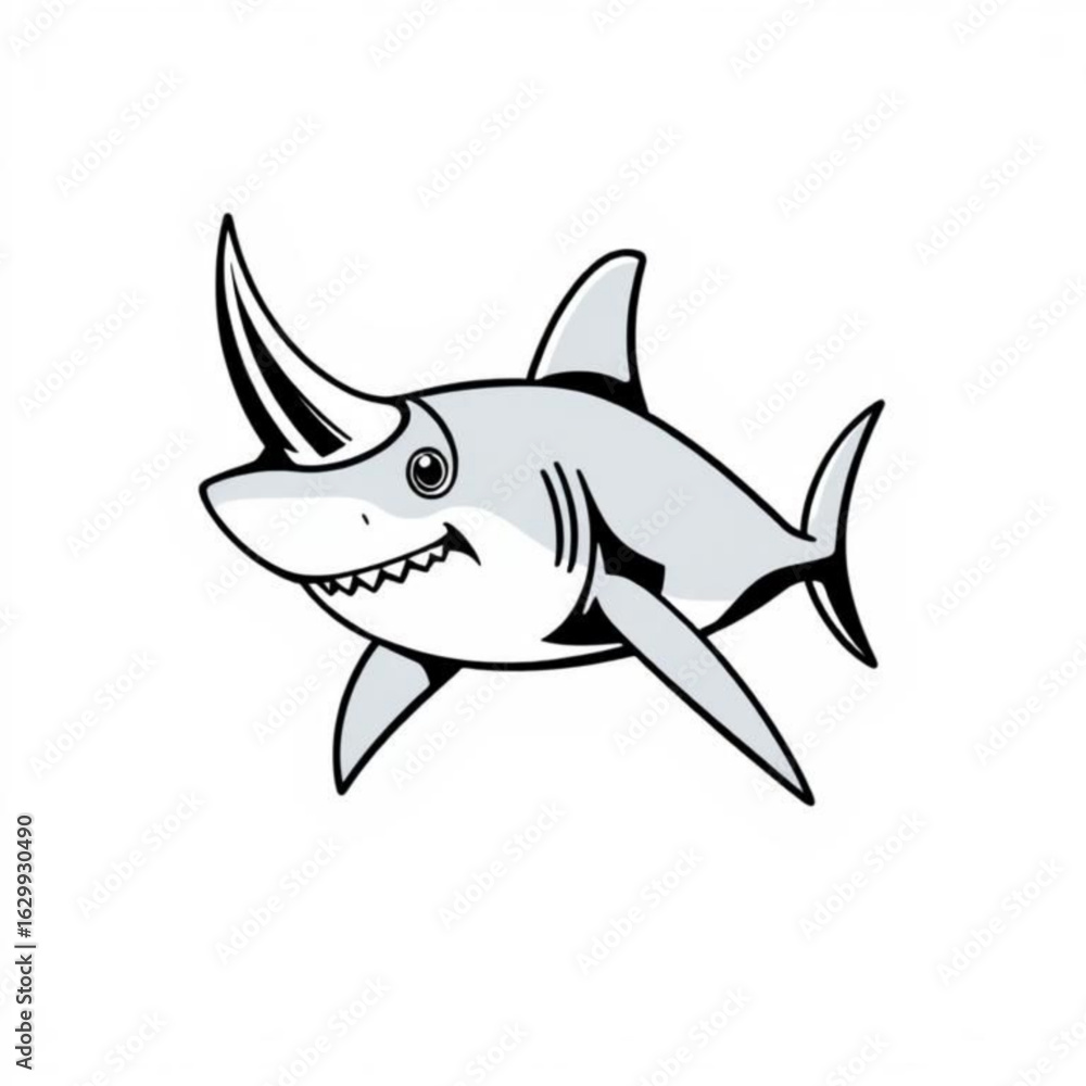 Obraz premium Bonnethead Shark Icon