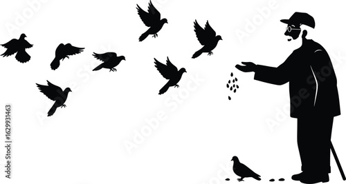 Vector Silhouette Scene