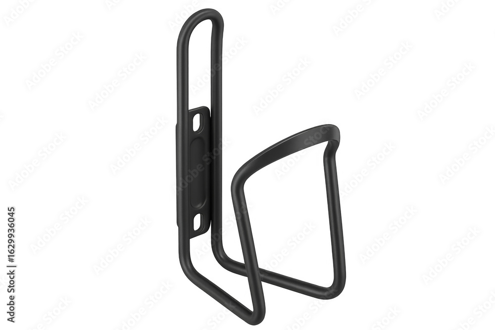 Black bicycle water bottle cage isolated on transparent background Black bicycle water bottle cage isolated on transparent background