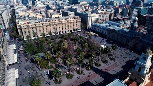 Tableau sur toile Plaza De Armas In Santiago Metropolitan Region Chile