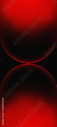  Red Glowing Curves Background