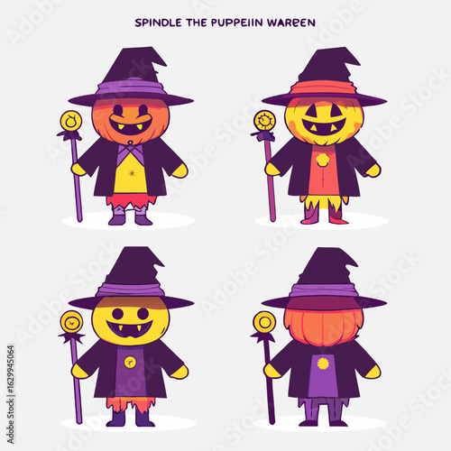 Spirits of Halloween Mascot  illustration 