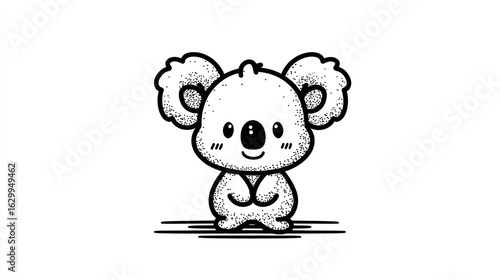 Cute koala sketch
