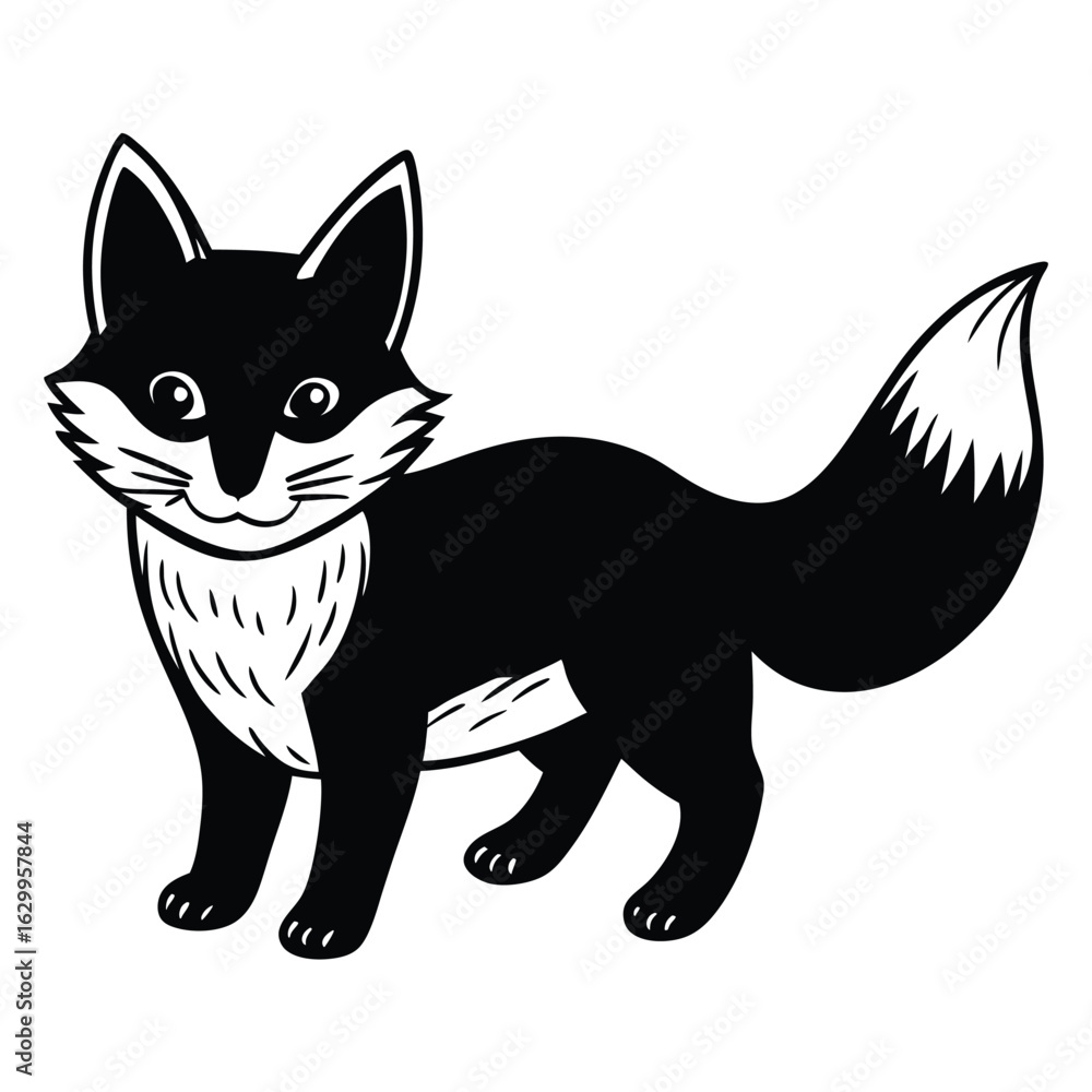 Obraz premium Cute raccoon cartoon vector illustration isolated on white background