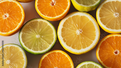 Citrus slices in various colors, a vibrant display of fresh fruit.
