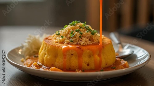  Mofongo served authentically on a plate
