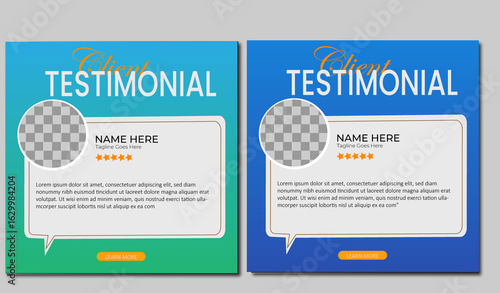 Testimonil tamplate design
