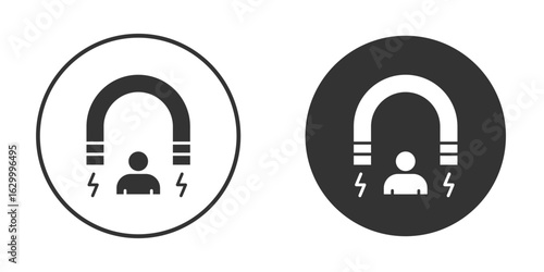 User engagement icon. filled flat sign for mobile concept. Symbol, logo illustration.