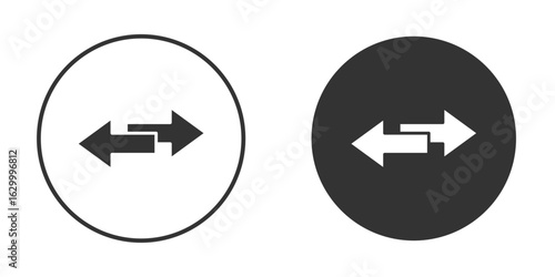 Transfer icon. filled flat sign for mobile concept. Symbol, logo illustration.