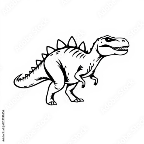 Allosaurus Black Animal Icon