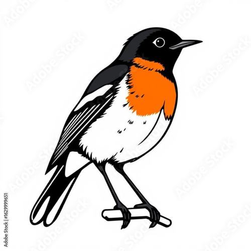 American Robin Animal Icon