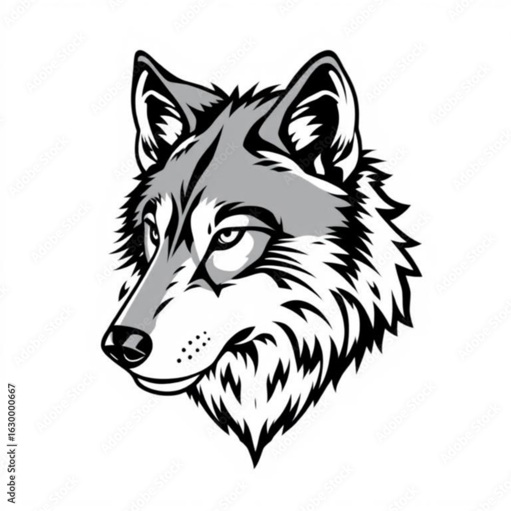 Naklejka premium Apennine Wolf Animal Icon