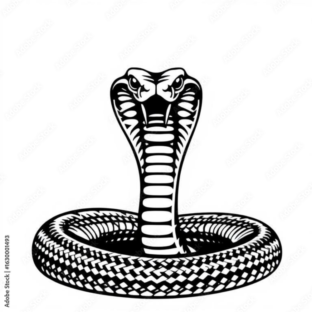 Fototapeta premium Arabian Cobra Animal Icon