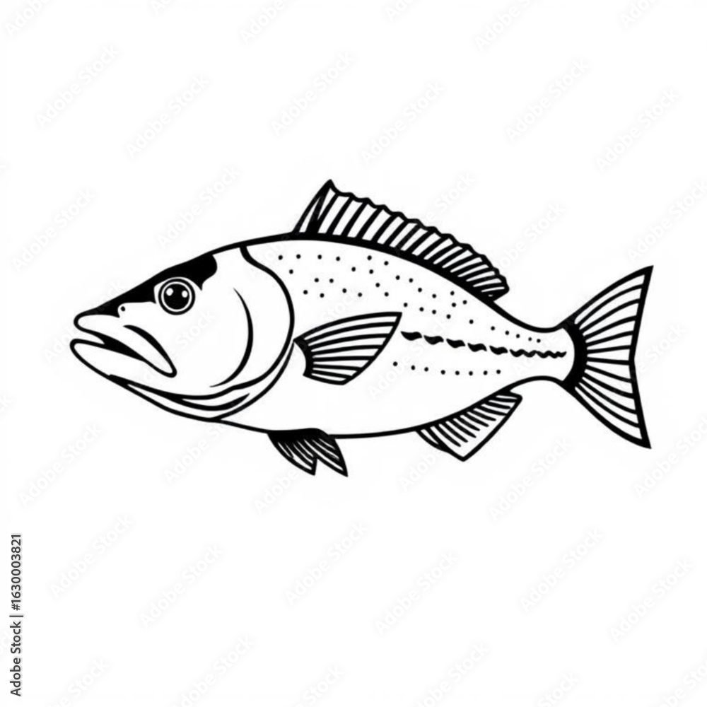 Fototapeta premium Atlantic Cod Animal Icon