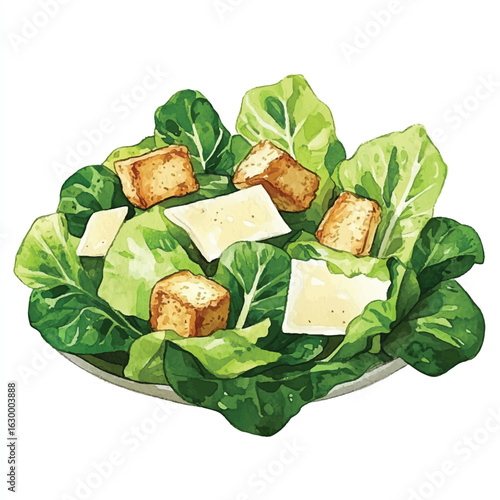 a cute caesar salad crispy romaine parmesan