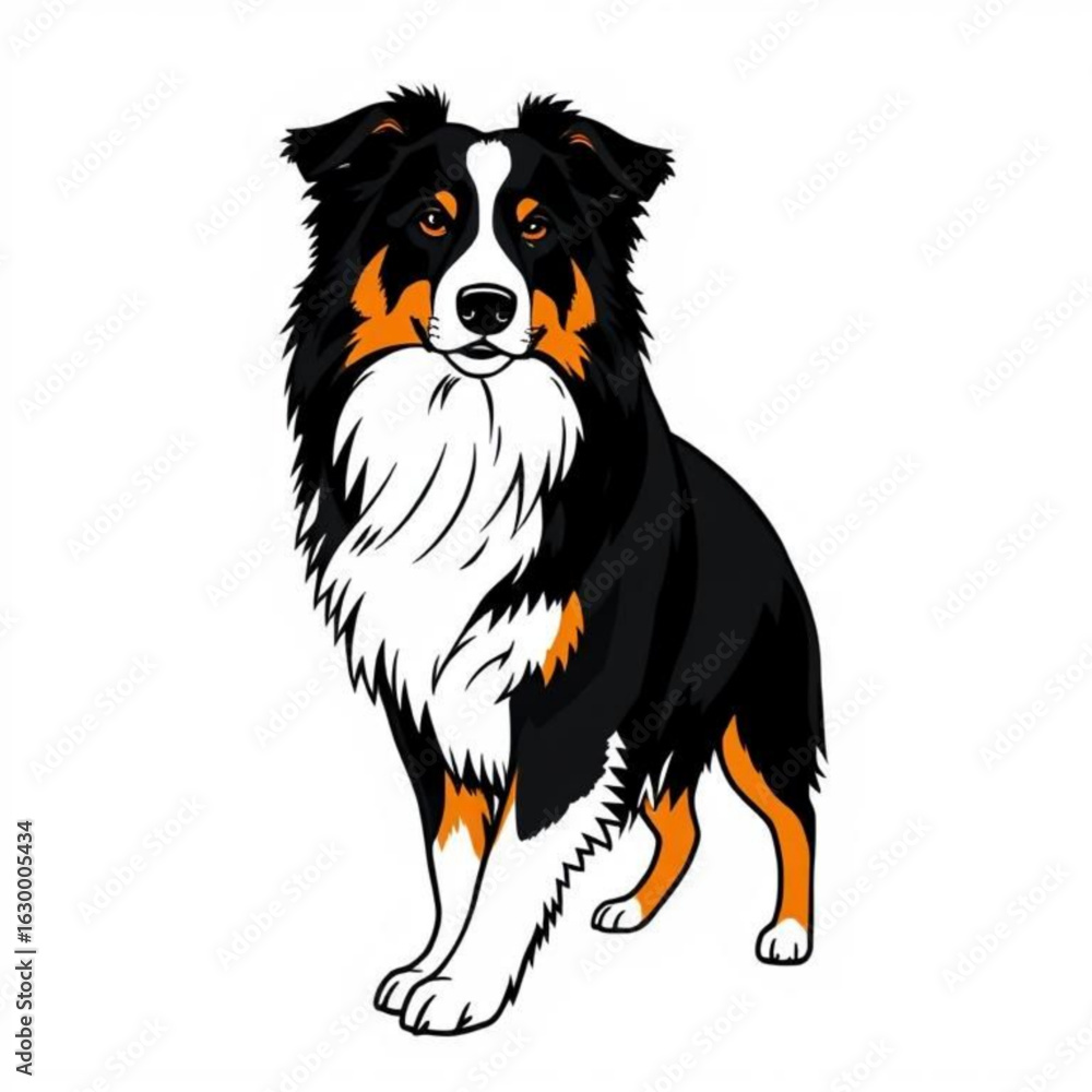 Fototapeta premium Australian Shepherd Pet Image