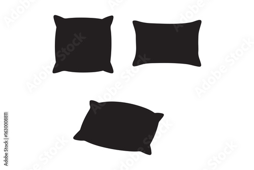 Pillow icon, logo isolated on white background 