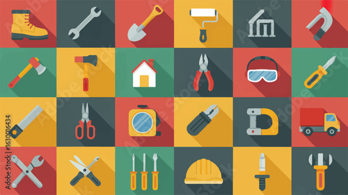 hand drawn set of medical instruments