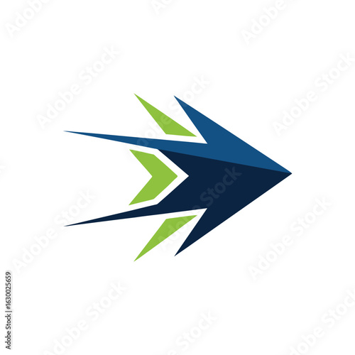 Free Download Abstract Geometric Arrow Logo Design. - GFXLoad