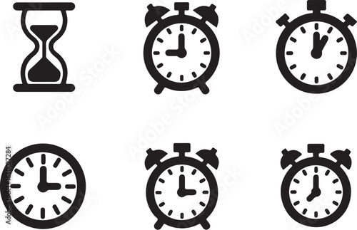 Manage your time wisely with these essential clock icons