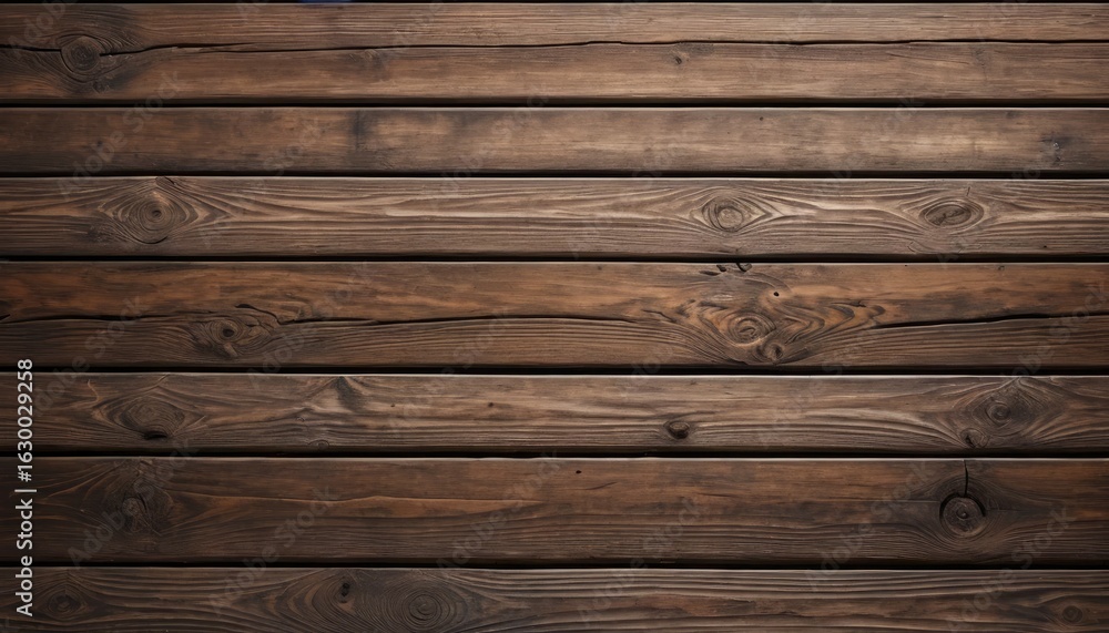 Naklejka premium Dark Wood Plank Texture Background brown