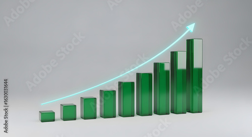 Growth trends in financial data analysis business environment graph visualization strategic insights