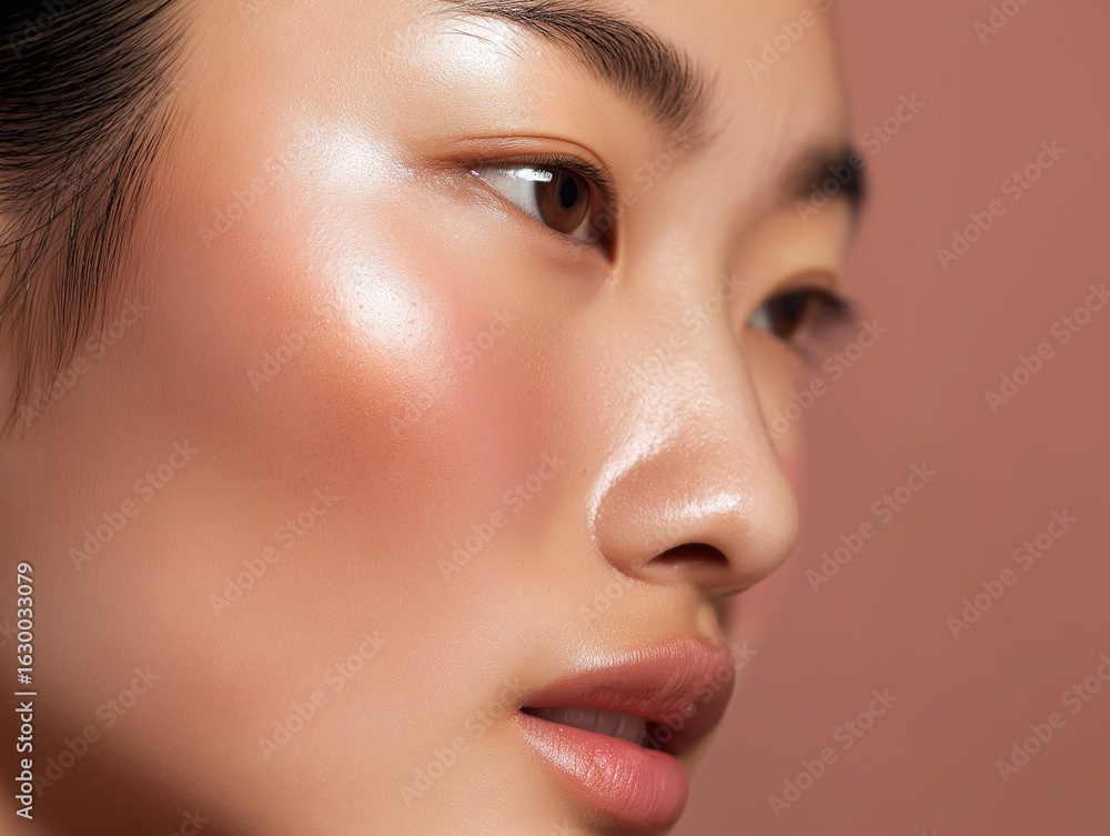 Fototapeta premium showcases a close-up view of a surface with warm, earthy tones. The predominant colors are shades of red and orange, blending seamlessly to create a smooth gradient effect