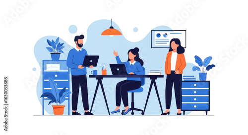 Team Meeting Office Collaboration