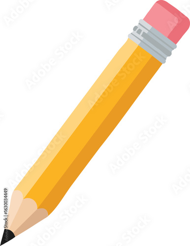 Yellow Pencil Clipart - School, Drawing, Stationery