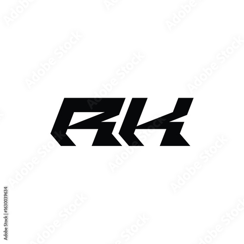 Free Download RK monogram logo design letter text name symbol monochrome logotype alphabet character simple logo - GFXLoad