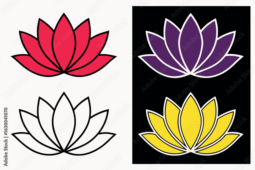 Fototapeta premium Abstract geometric shapes with vibrant color palette